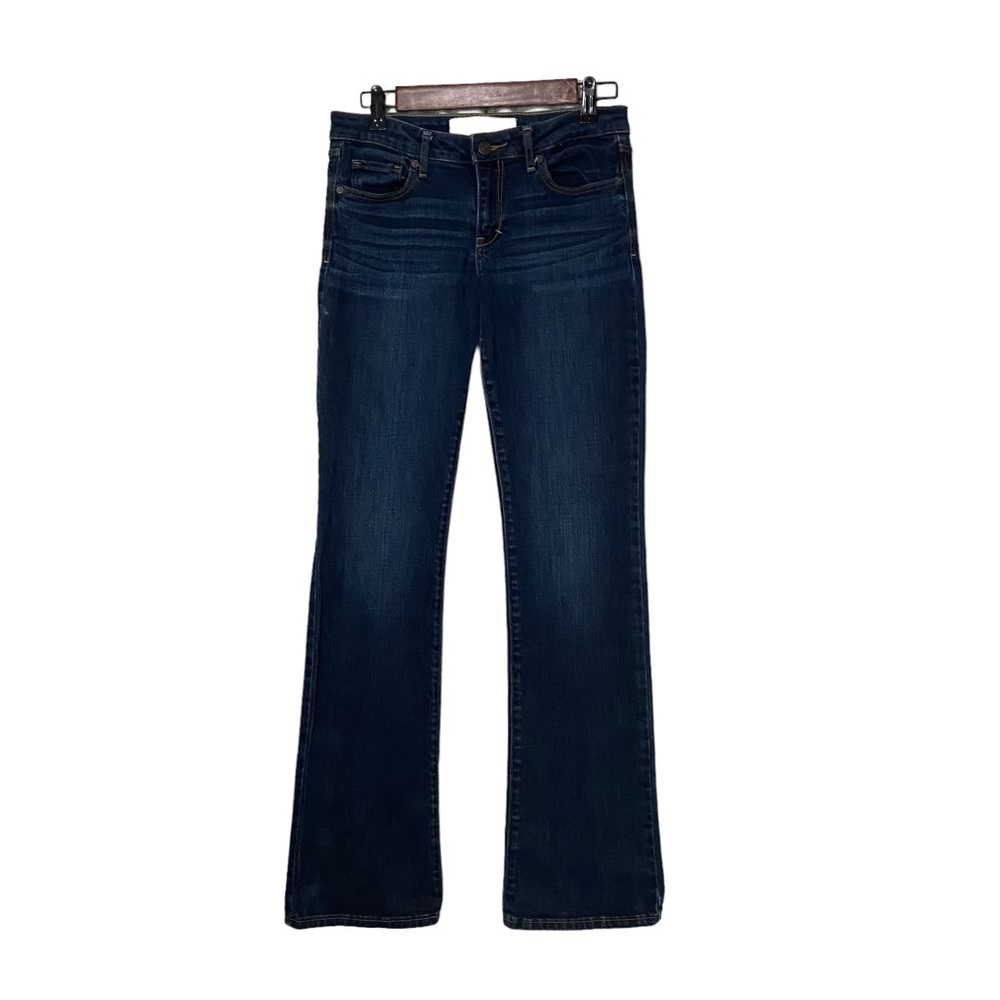 Y2K Abercrombie & Fitch Sexy “A&F” Low Rise Dark Indigo Wash Boot Cut Jeans 4